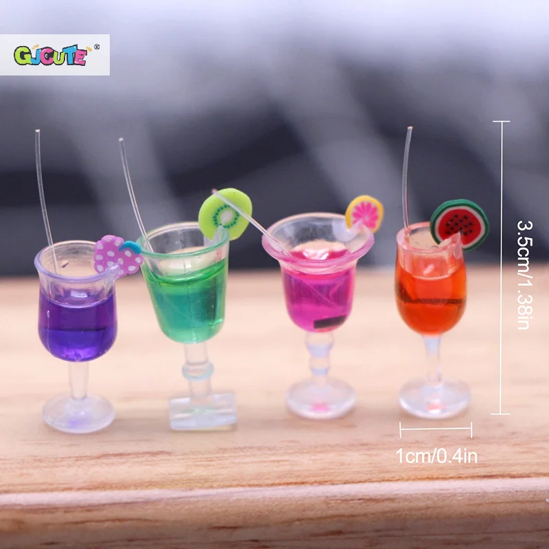 Miniature Colorful Cocktail Cups for Dollhouses 6 Miniature Colorful Cocktail Cups for Dollhouses - Image 6