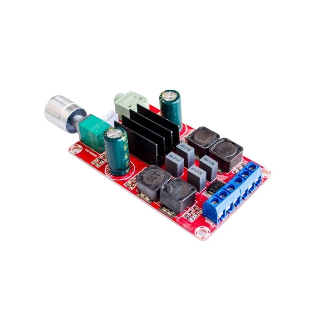 Red TPA3116 D2 Dual-Channel Amplifier Board 50W Each 3 Red TPA3116 D2 Dual-Channel Amplifier Board 50W Each - Image 3