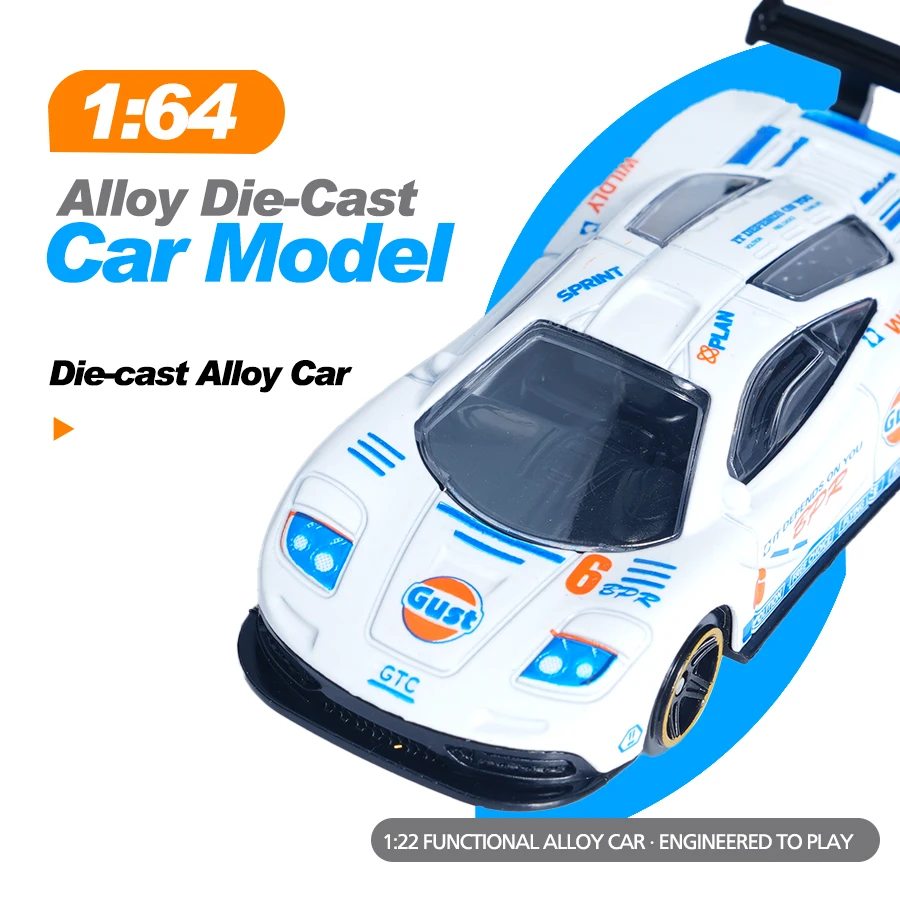 Miniature 1:64 Scale Diecast Racing Car 2 Miniature 1:64 Scale Diecast Racing Car - Image 2