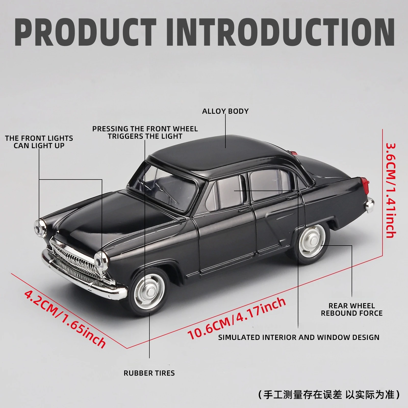 1:43 GAZ-21 Volga Diecast Model 4 1:43 GAZ-21 Volga Diecast Model - Image 4