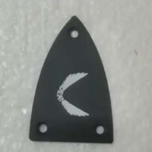 Black Triangular Guitar Truss Rod Cover with Feather Design 7 Se9a991d72cbb43bb861bc97642d31705s