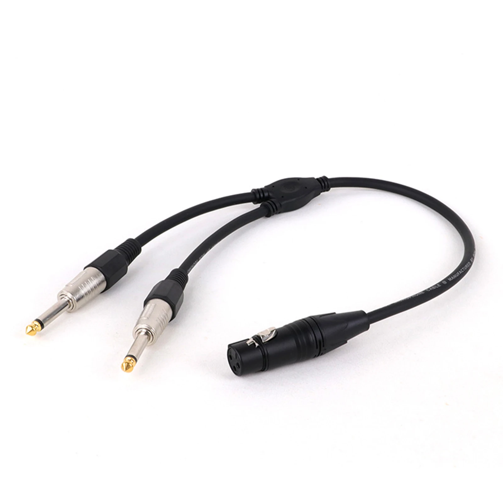 Dual 1/4 TS to XLR Y-Splitter Cable 0.3m/0.5m 7 Dual 1/4 TS to XLR Y-Splitter Cable 0.3m/0.5m - Image 7