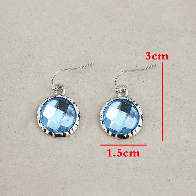 Silver Blue Drop Earrings for Women 4 Silver Blue Drop Earrings for Women - Image 4