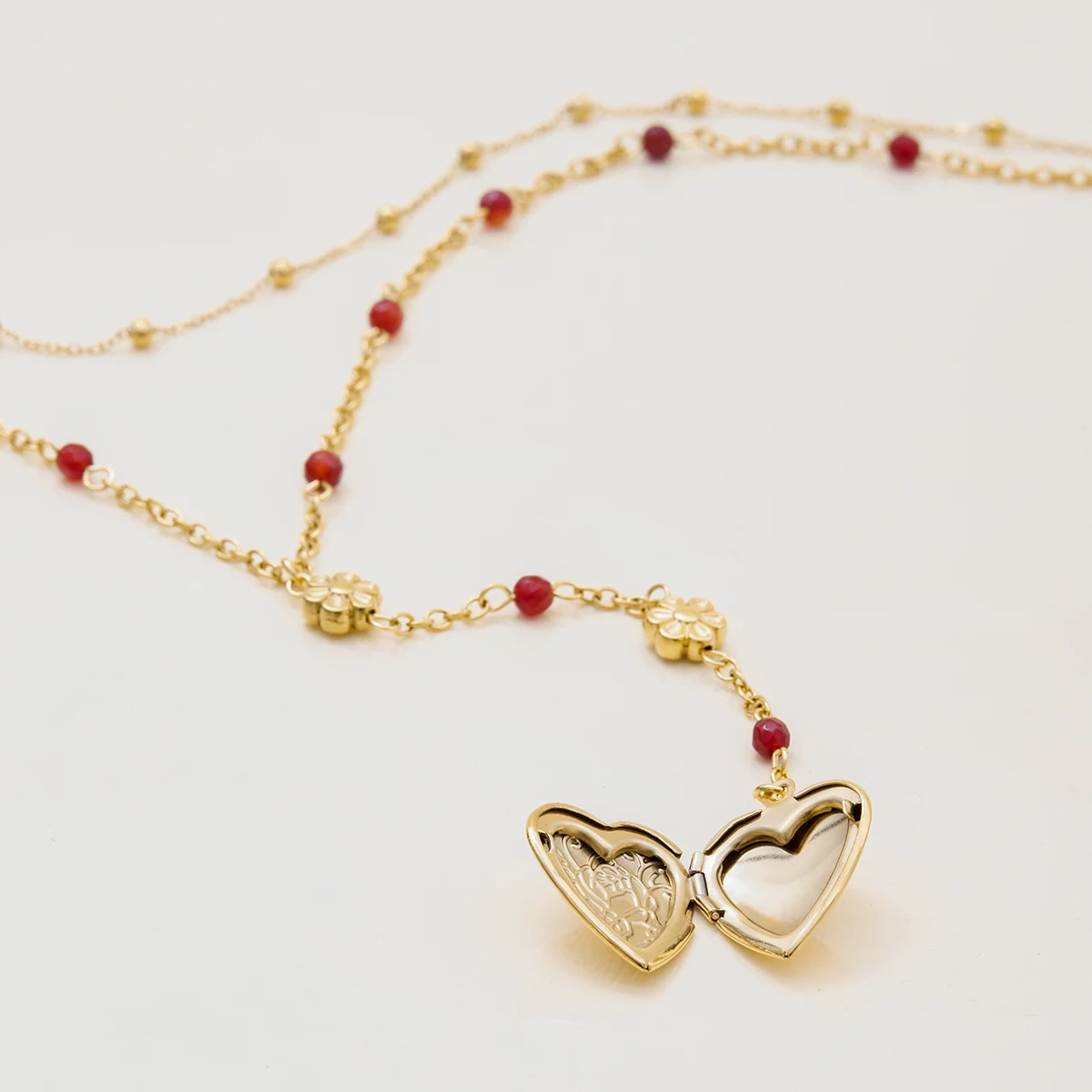 Elegant Gold over Stainless Steel Layered Necklace 4 Elegant Gold over Stainless Steel Layered Necklace - Image 4