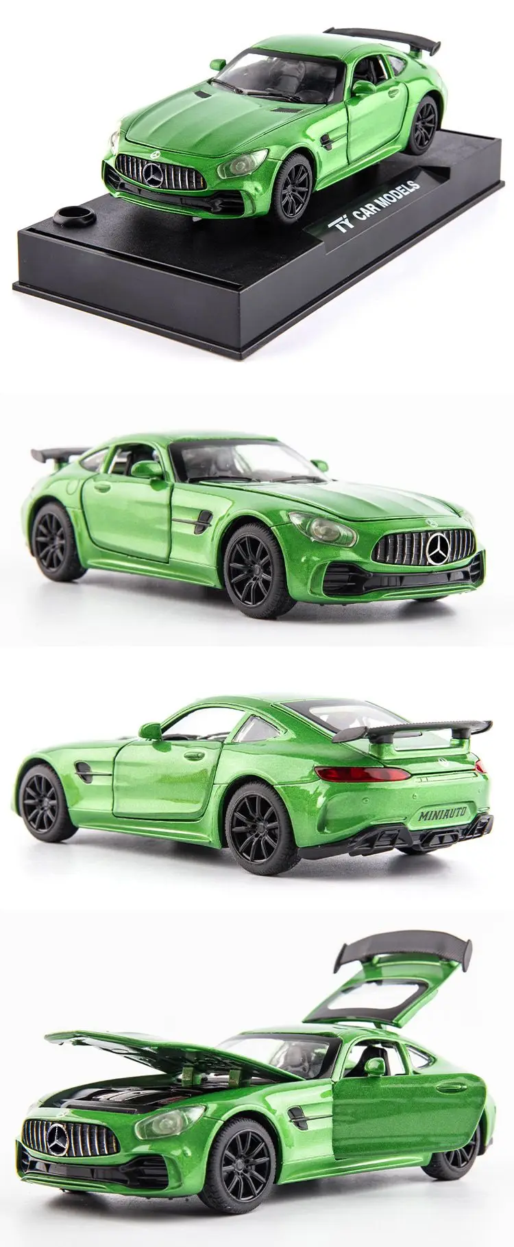 Mercedes-Benz AMG GTR 1:32 Diecast Model in Green 7 Mercedes-Benz AMG GTR 1:32 Diecast Model in Green - Image 7