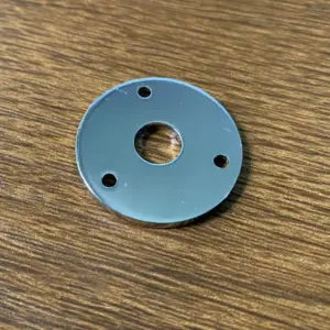 Round Metal Guitar & Bass Jack Plate in Chrome or Black 9 Sea15da9f489a4786a6c9d704915f6ff8Z