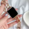 Pink-Gold Stainless Steel Apple Watch Band Series 1-10