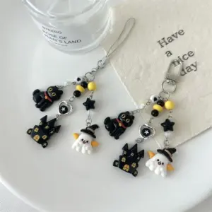 Halloween Ghost Keychain with Beads 11 Sea2d49298c634bfd8b20f117977d5648G
