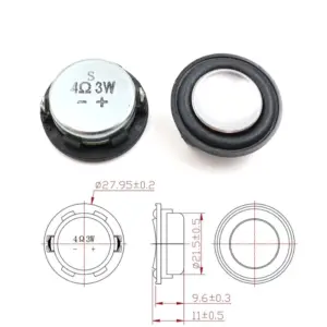 Mini 1-Inch 3W Full-Range Speaker 4Ω/8Ω 13 Sea4024b0c5c448018a0302d8bd232b26H