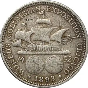 Vintage Columbian Half Dollar Replica, 30mm 14 Sea5f6477978d464c8b5f3a2a808451f0D