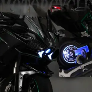 Kawasaki H2R 1:6 Scale Diecast Model in Black, Gold, or Carbon 10 Sea786837ec67406b9ffbcb9af9a2458cb