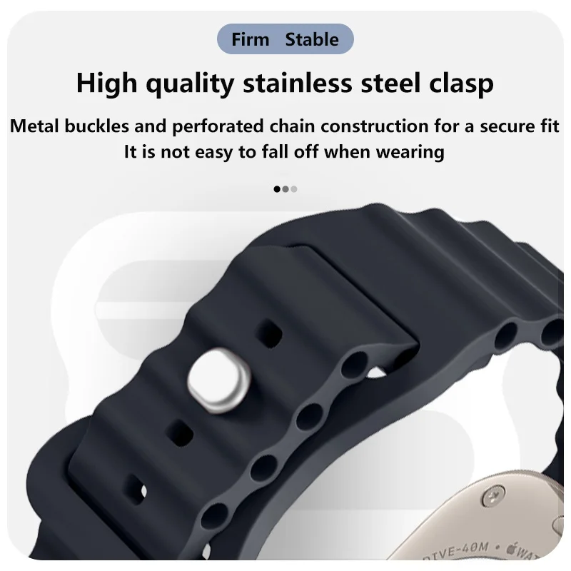 Apple Watch Silicone Case and Strap Set 40mm-46mm 4 Apple Watch Silicone Case and Strap Set 40mm-46mm - Image 4