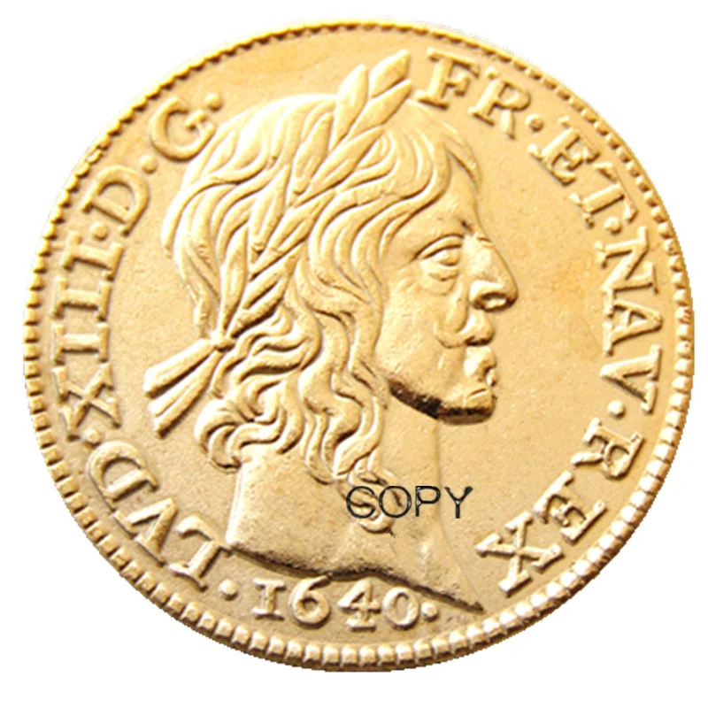 Vintage French Coin Set 1640-1643 in Gold Plating 8 Vintage French Coin Set 1640-1643 in Gold Plating - Image 8