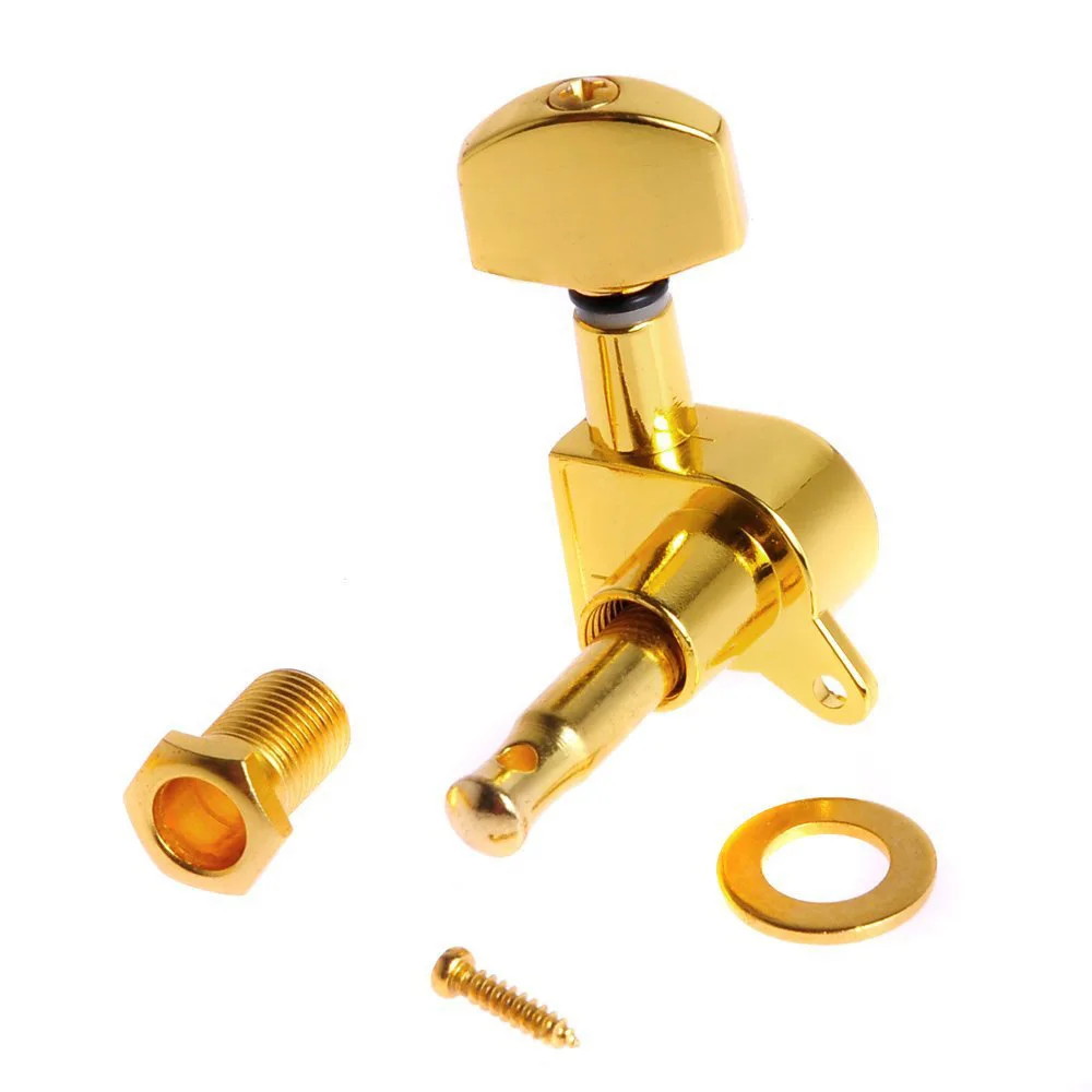 Gold-Plated Guitar Tuners Set for Electric Guitars 3 Gold-Plated Guitar Tuners Set for Electric Guitars - Image 3