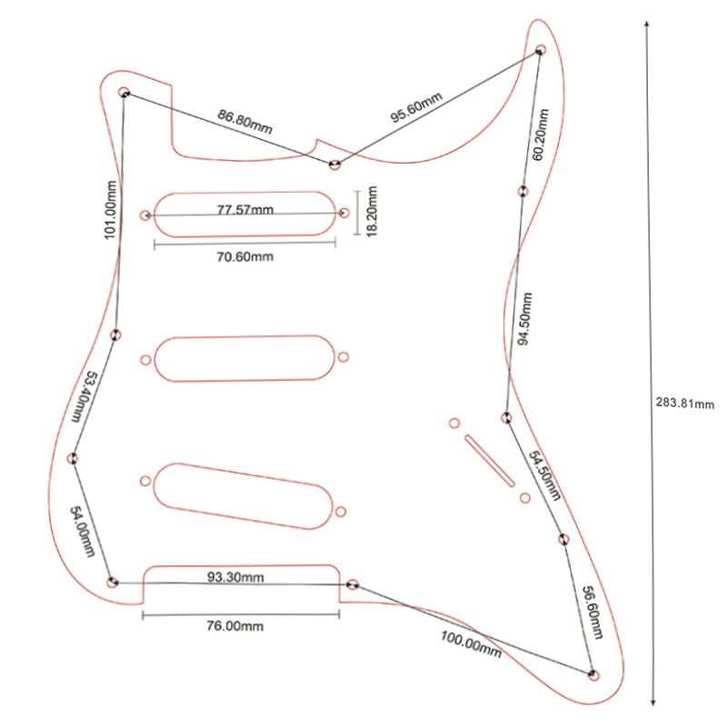 Vibrant Custom Pickguard for Fender Stratocaster 6 Vibrant Custom Pickguard for Fender Stratocaster - Image 6