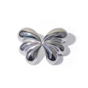 Stainless Steel Butterfly Earrings JDE2312095 14 Seae410c17ca8459a9e74234f1f2cef135