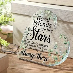 Heart-Shaped Acrylic Plaque with Inspirational Message 9 Seae4d913d8844932984cb6f4b4e153adm