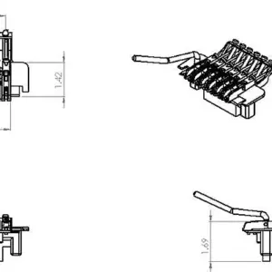 Ibanez Edge III Tremolo Bridge System for RG 9 Seb0a603a6eec411fbb86440a3f407342R