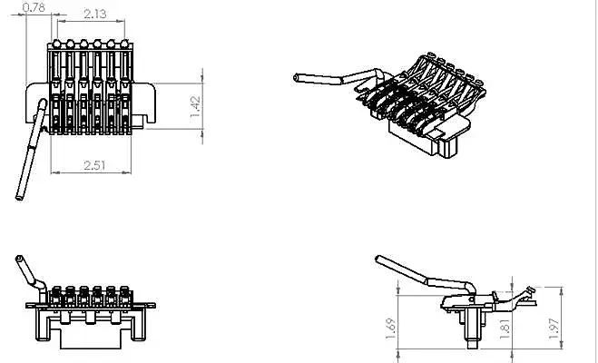Ibanez Edge III Tremolo Bridge System for RG 5 Ibanez Edge III Tremolo Bridge System for RG - Image 5
