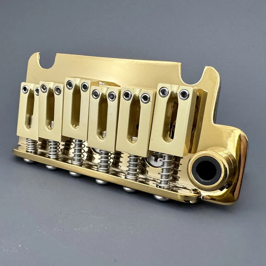 Gold Stratocaster Tremolo Bridge with Brass Block 3 Gold Stratocaster Tremolo Bridge with Brass Block - Image 3