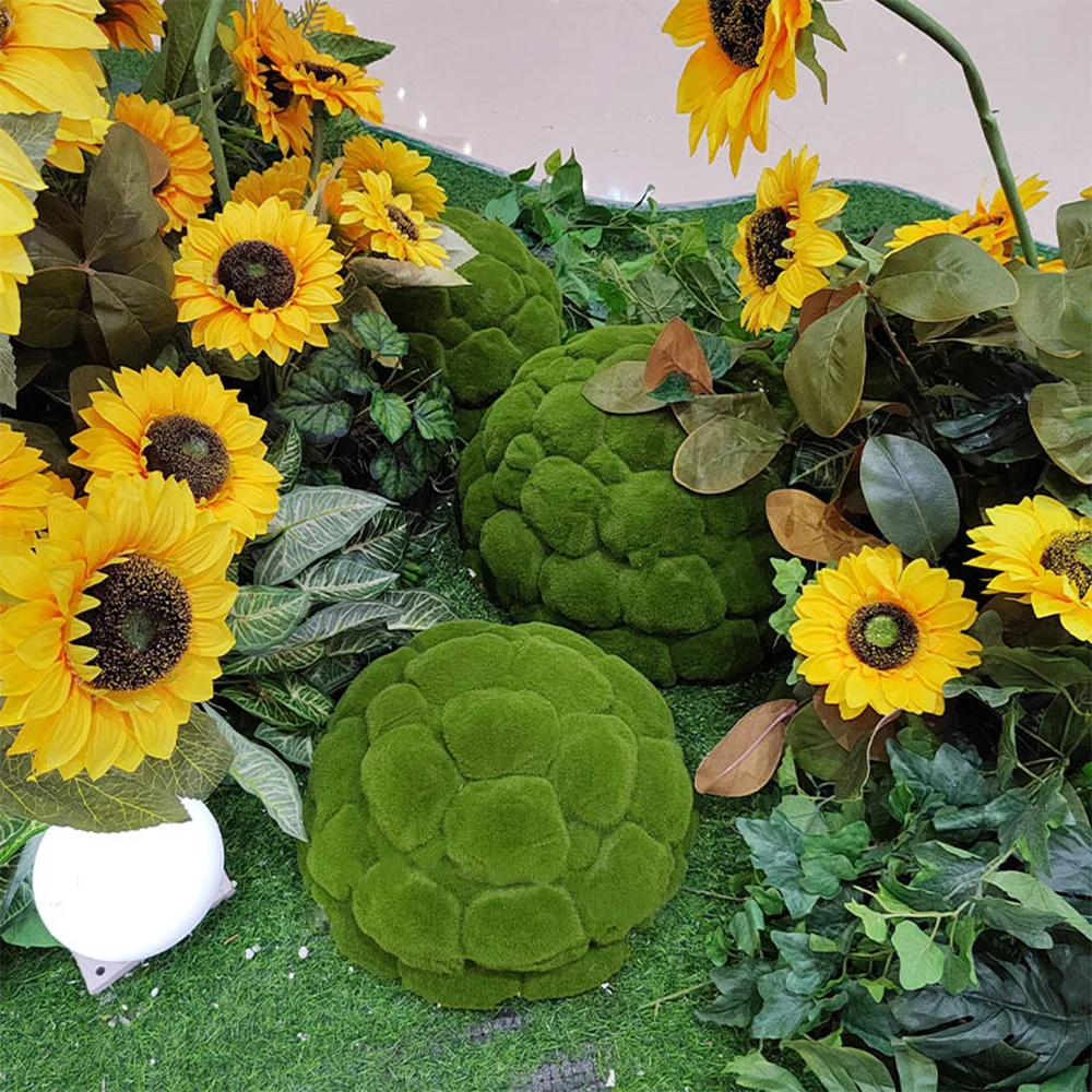 Artificial Green Moss Ball 25cm for Decor 3 Artificial Green Moss Ball 25cm for Decor - Image 3