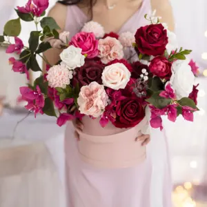 Vibrant Pink Dahlia Artificial Flower Set 11 Seb9d9c59cc3042f0b2bd0d24f4244589l