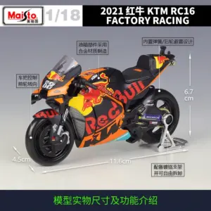 KTM 33 1:18 Diecast Racing Motorcycle Model 12 Sebb36ed1de7a4502922bb619270aee3dV
