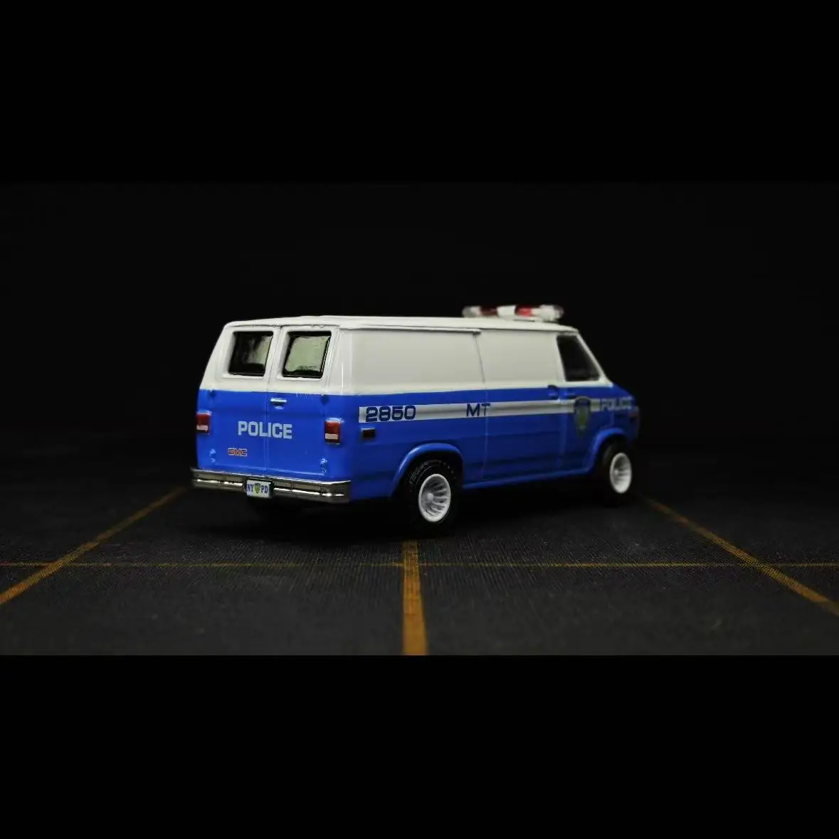 NYPD GMC Vandura Diecast Model 1:64 Scale 2 NYPD GMC Vandura Diecast Model 1:64 Scale - Image 2