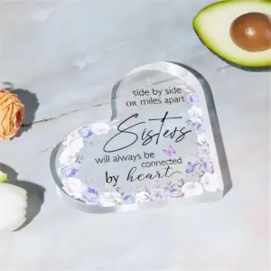 Clear Acrylic Sisterly Connection Heart Gift 9 Sebd8beea6311483fa99375e3be818bf04