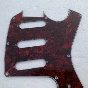 Red and Black Marbled Guitar Pickguard 6 Sebd99133497a4ee8b3ba0d3367f973f0m