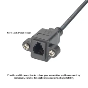RJ11/RJ10/RJ9 Panel-Mount Extension Cable 30cm 7 Sebdf0855c0e041dabfbd5f5eba6bc0c8A