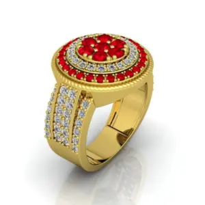 Bold Gold Floral Cocktail Ring for Women 7 Sebdf92760dac4f99bef66be597c28e303