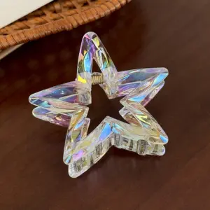 Colorful Acrylic Hollow-Out Star Hair Claw 19 Sec335bd582da428aae61f0d29d7fad0aH