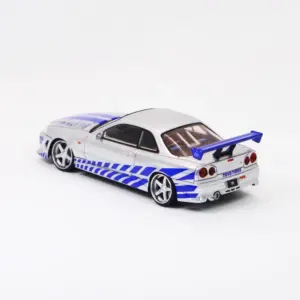 Diecast R34 C-West Sports Car Model 1:64 Scale 11 Sec42e21b474445f8bb3f91315615f6ean