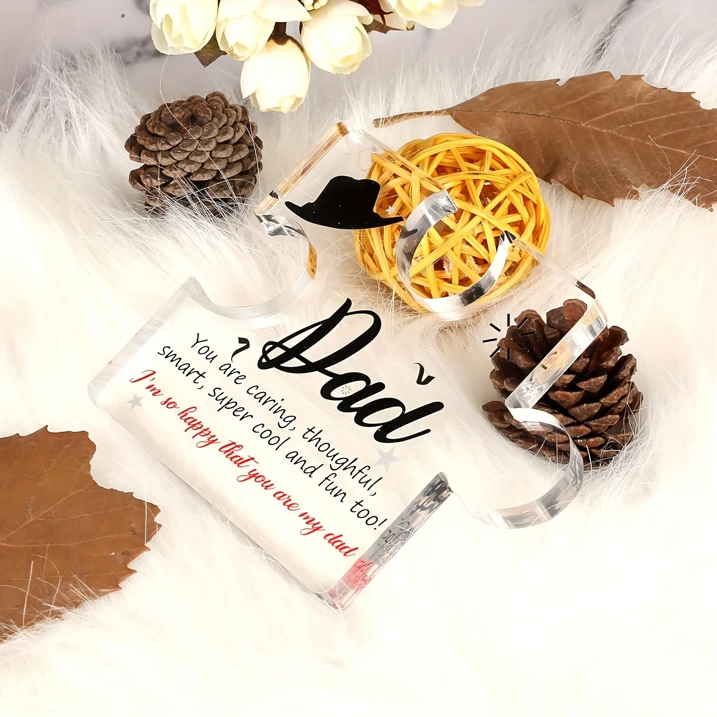 Personalized Acrylic Puzzle Piece for Dad 2 Personalized Acrylic Puzzle Piece for Dad - Image 2