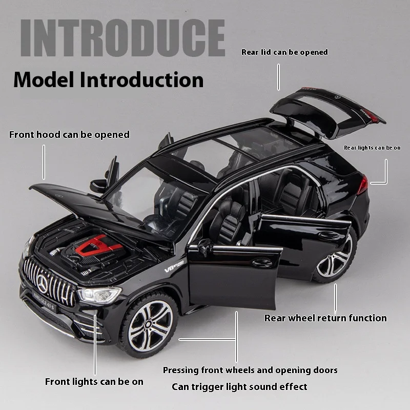 Mercedes Benz GLE 63s Diecast Model 1:32 Scale 2 Mercedes Benz GLE 63s Diecast Model 1:32 Scale - Image 2