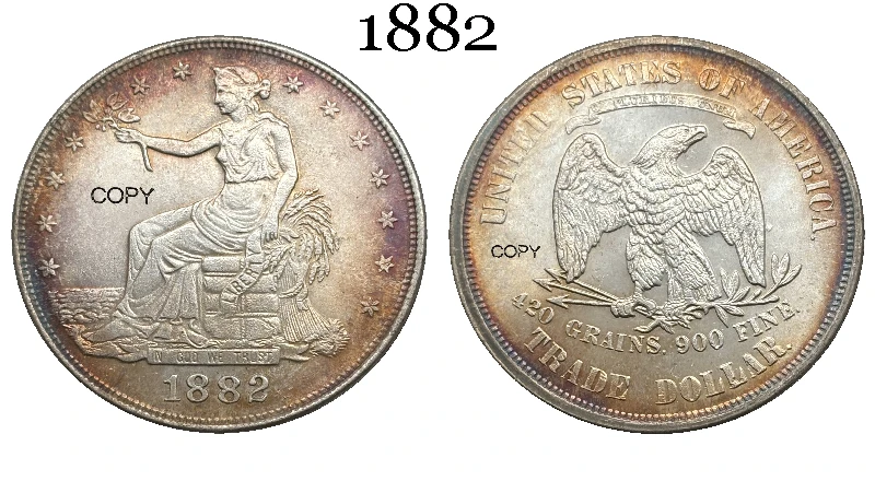 1877 US Trade Coin Replica for Collectors 6 1877 US Trade Coin Replica for Collectors - Image 6