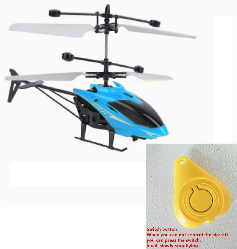 Blue Indoor Mini Quadcopter Drone with Infrared Auto Takeoff 9 Blue Indoor Mini Quadcopter Drone with Infrared Auto Takeoff - Image 9