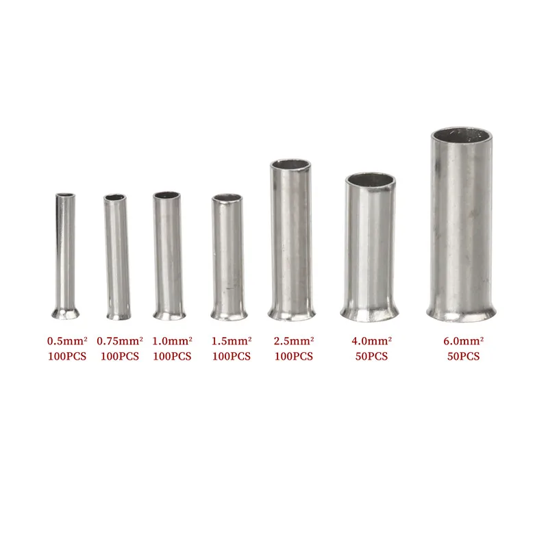 600-Piece Copper Ferrule Set for Electrical Wiring 2 600-Piece Copper Ferrule Set for Electrical Wiring - Image 2