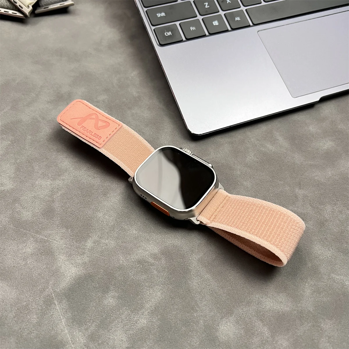 Nylon Leather Apple Watch Strap 38-49mm 7 Nylon Leather Apple Watch Strap 38-49mm - Image 7