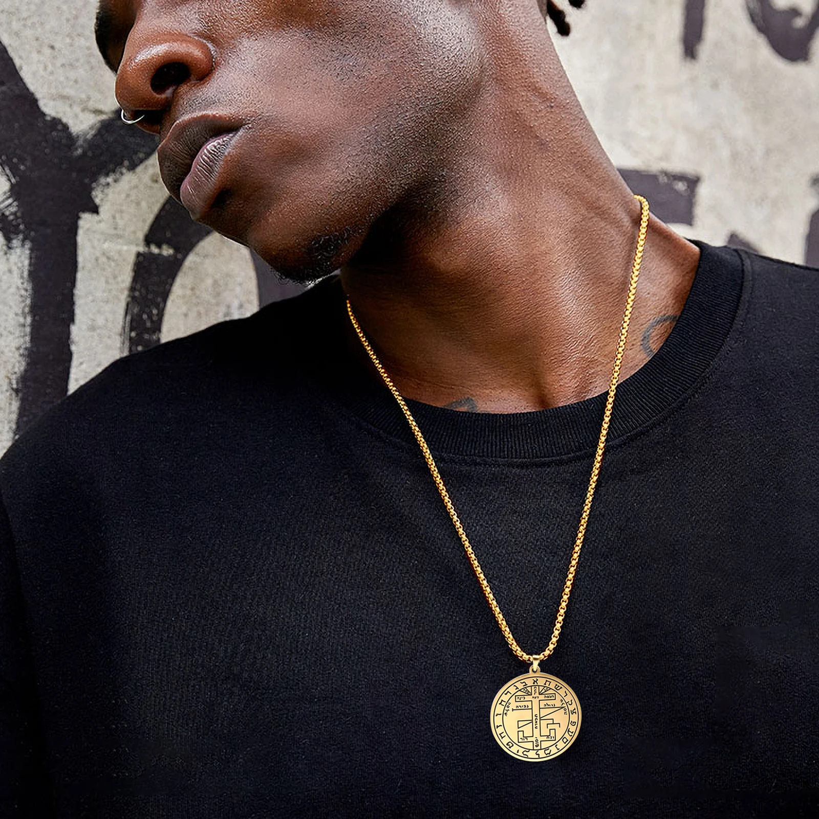 Mystical Brass Warrior Talisman Necklace 2 Mystical Brass Warrior Talisman Necklace - Image 2