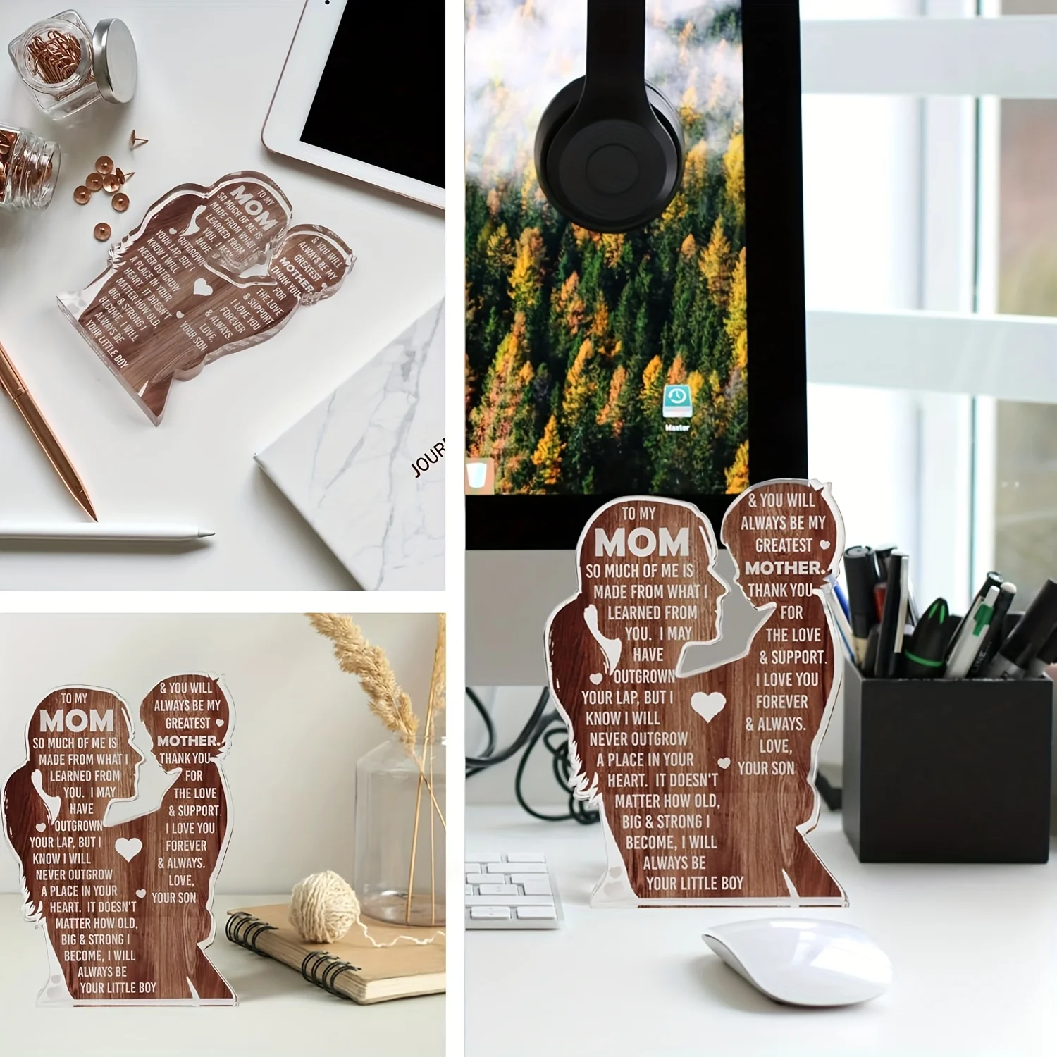 Heartfelt Mother and Child Plastic Decor 5 Heartfelt Mother and Child Plastic Decor - Image 5