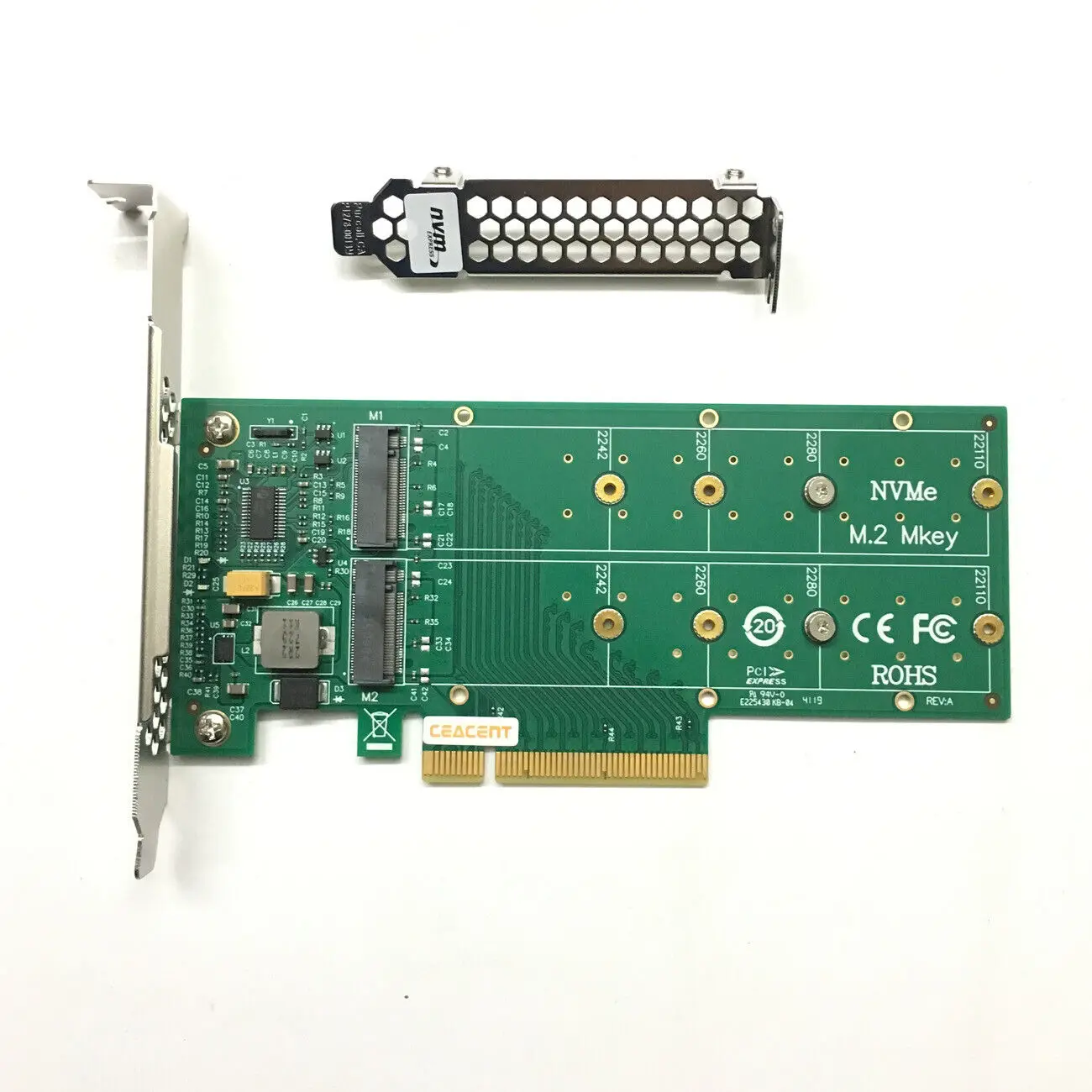 Hua Lai Jie NVMe PCIe Card Dual M.2 Slots 3 Hua Lai Jie NVMe PCIe Card Dual M.2 Slots - Image 3