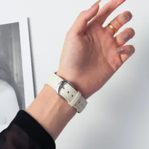 Two-Tone Leather Strap for Apple Watch Models 12 Sed6bb8c245cf491aa041917c59189807Q