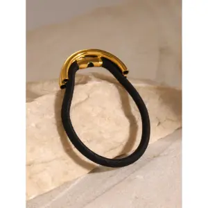 Stainless Steel Gold-Accented Hair Band 8 Sed76dec785e0453caaa8d75e4f5d7534e