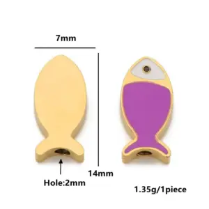 Vibrant Stainless Steel Fish Charm Set 19 Sed78a34df5854a849088c237bba753344