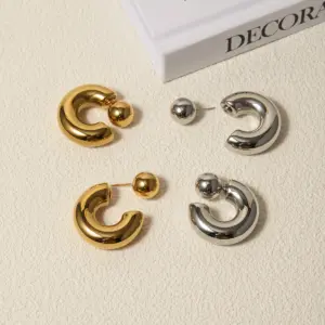Bold Reversible Stainless Steel Earrings 12 Sed7ea700894040bf8b40fdf15583fbeeQ