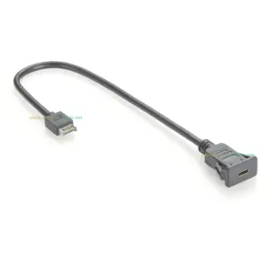 Panel Mount USB C Extension Cable, 0.6m 10 Seda193fd3926412da721de7bf8f91c2a2