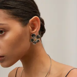 Vintage Stainless Steel Earrings Set with Gold Finish 11 Seda226cd76a645b5bb474ab45de03812P