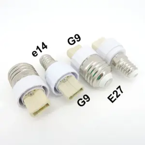 Versatile Lamp Base Converter for E27/E14 to G9